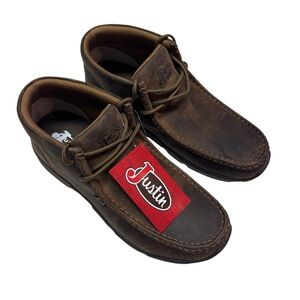 Justin Boots Men's Cappie sand cowhide chukkas